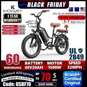 Electric Bike for Adults 20'' 1500W Peak