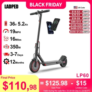 LP60 Electric Scooter 350W 19mph APP Smart Control Scooter